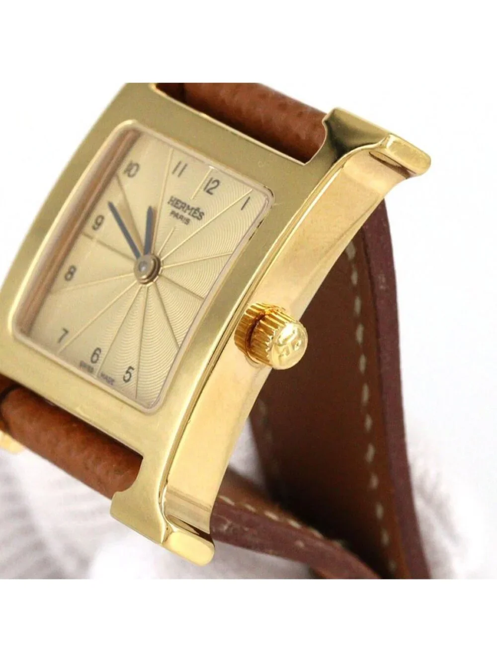 Hermes Watch Quartz Gold